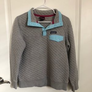 Patagonia 3/4 Button-Up Grey/Blue Jacket